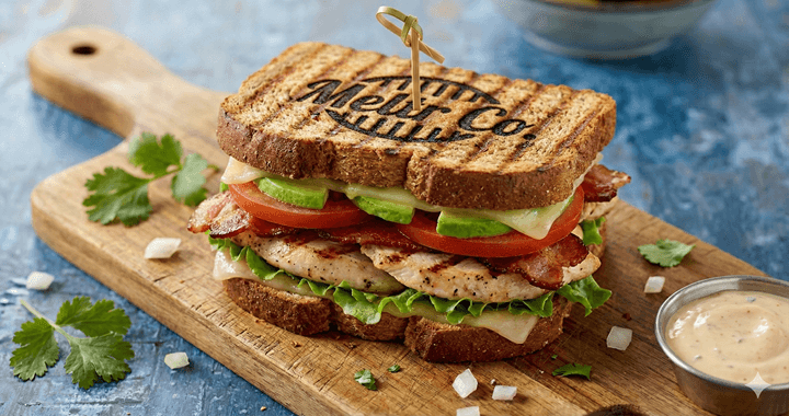 Delicious Flame-Grilled Sandwich